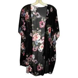 Cacia Sheer‎ Floral Cover-Up